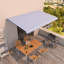 Dakota Fields 600cm W x 350cm D Polyester Cover Retractable Patio Awning-671036190-671036195
