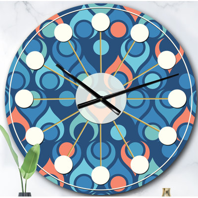 Horloge murale rétro Mid-Century