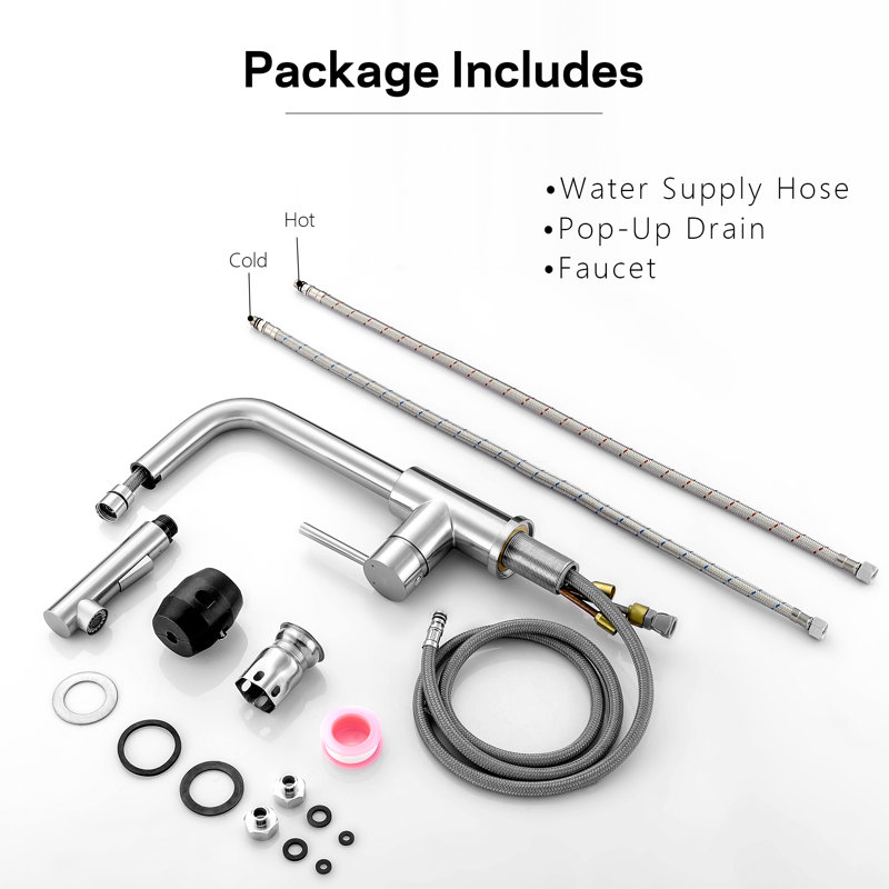 MD Bath Pull Out Kitchen Faucet