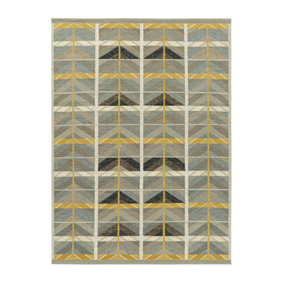 Scandinavian Performance Wool Washable Geometric Indoor Rug