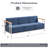 Carnahan 79" Outdoor Patio Sofa With 10" Thickness Cushions-416696354-416696359