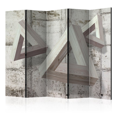Solid Wood Folding Room Divider