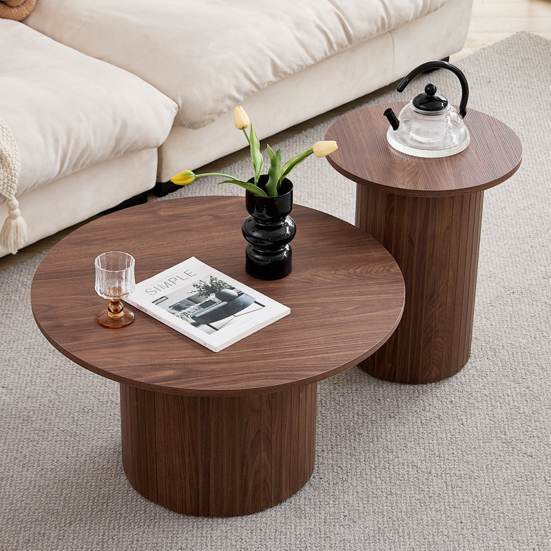 Coffee Table, Dark Brown Wood