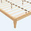 Structure de lit plateforme en bois de bambou massif et solide, sans sommier tapissier, avec lattes de bois et support en métal, assemblage facile-1884350887-1884350881