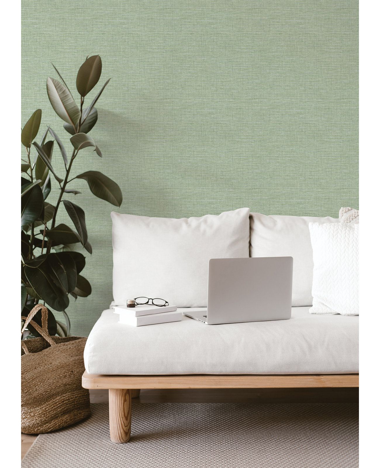 Clairville Wallpaper, Light Green