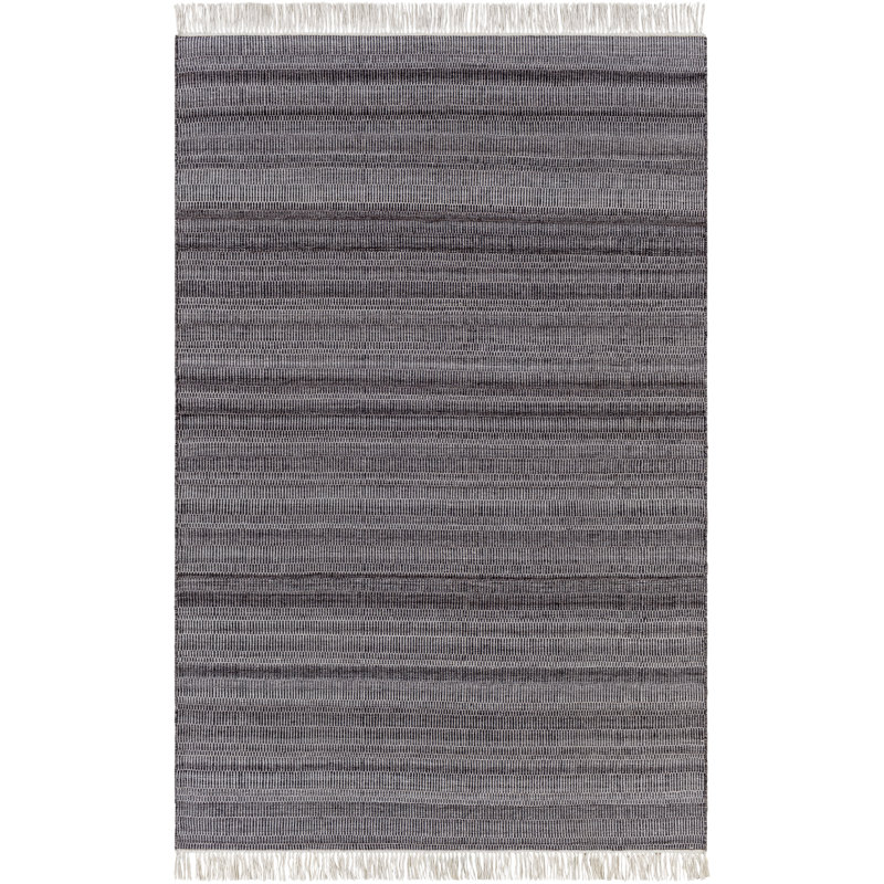 Tapis rayé intérieur / extérieur tissé à la main Lithow, Rectangle 2 pi x 3 pi