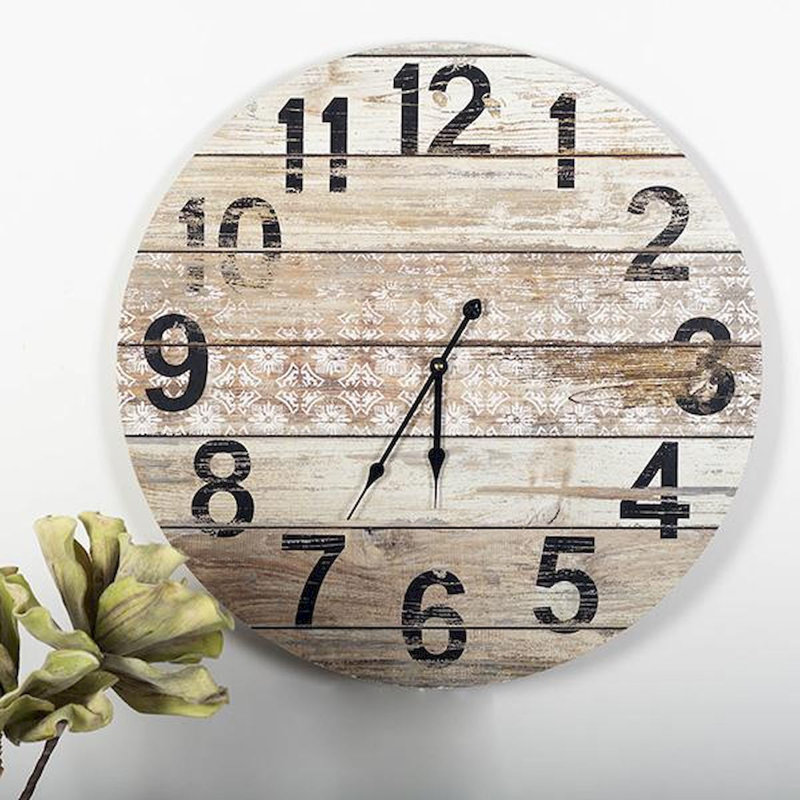 Très grande horloge murale 23 po