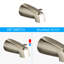 Système de douche à robinet en nickel brossé - robinet de robinet. 7 modes de pulvérisation pour un bain apaisant. Fixation murale haute avec robinet double 2 en 1. Tête à motifs. Fixé.