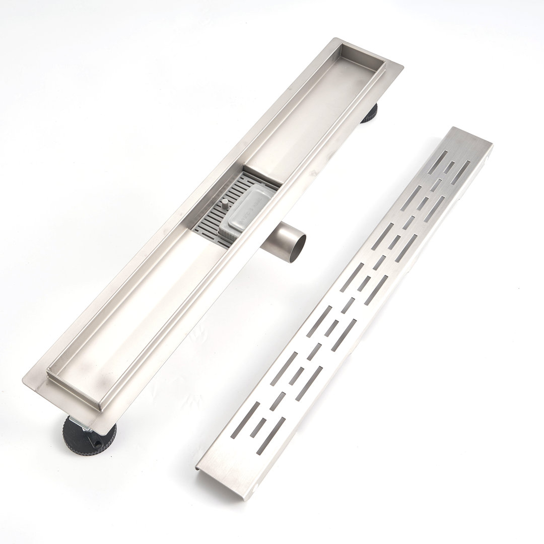 Linear Shower Mallon Stainless Steel Bathroom Wetroom Channel Waste Trap 50-90Cm