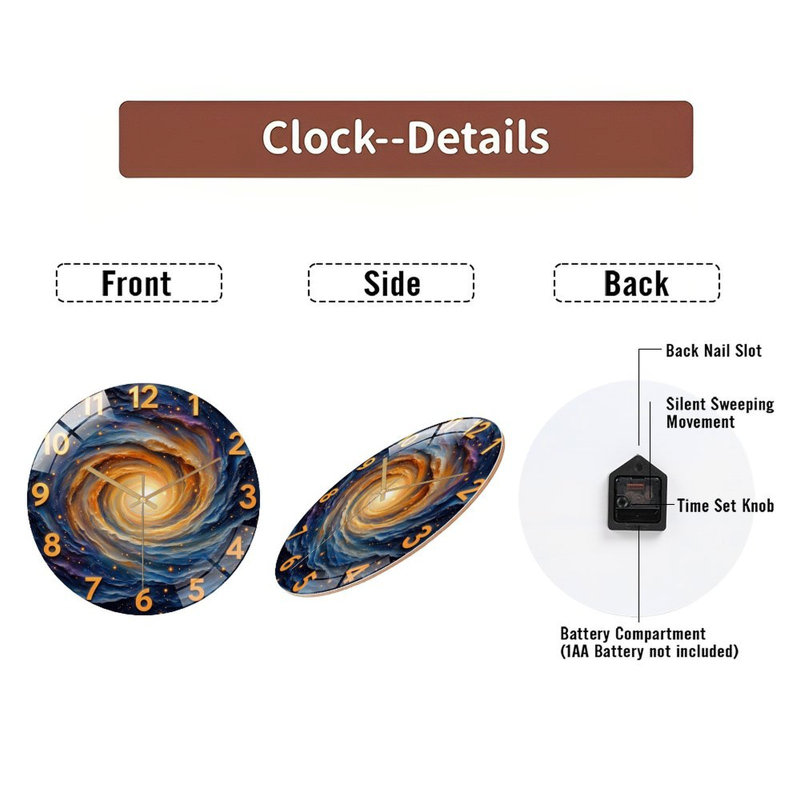 Horloge murale galaxie en spirale Galaxy