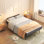 Lit pliant avec tête de lit ajustable, lit d'appoint extra long
