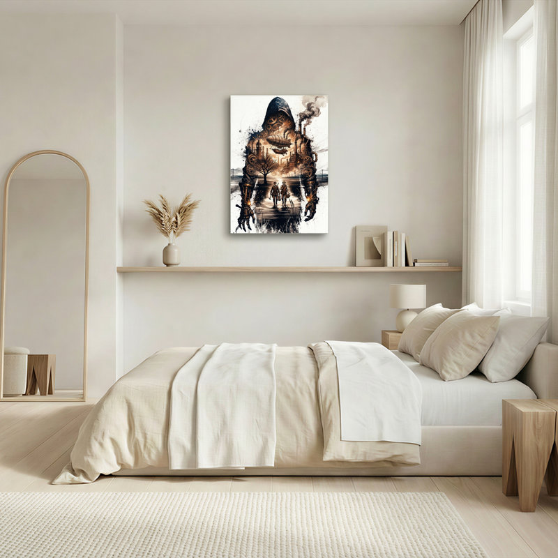 Ensemble de 1 tableau mural sur toile Steampunk Fantasy, 18"H x 12"W, Wrapped Canvas