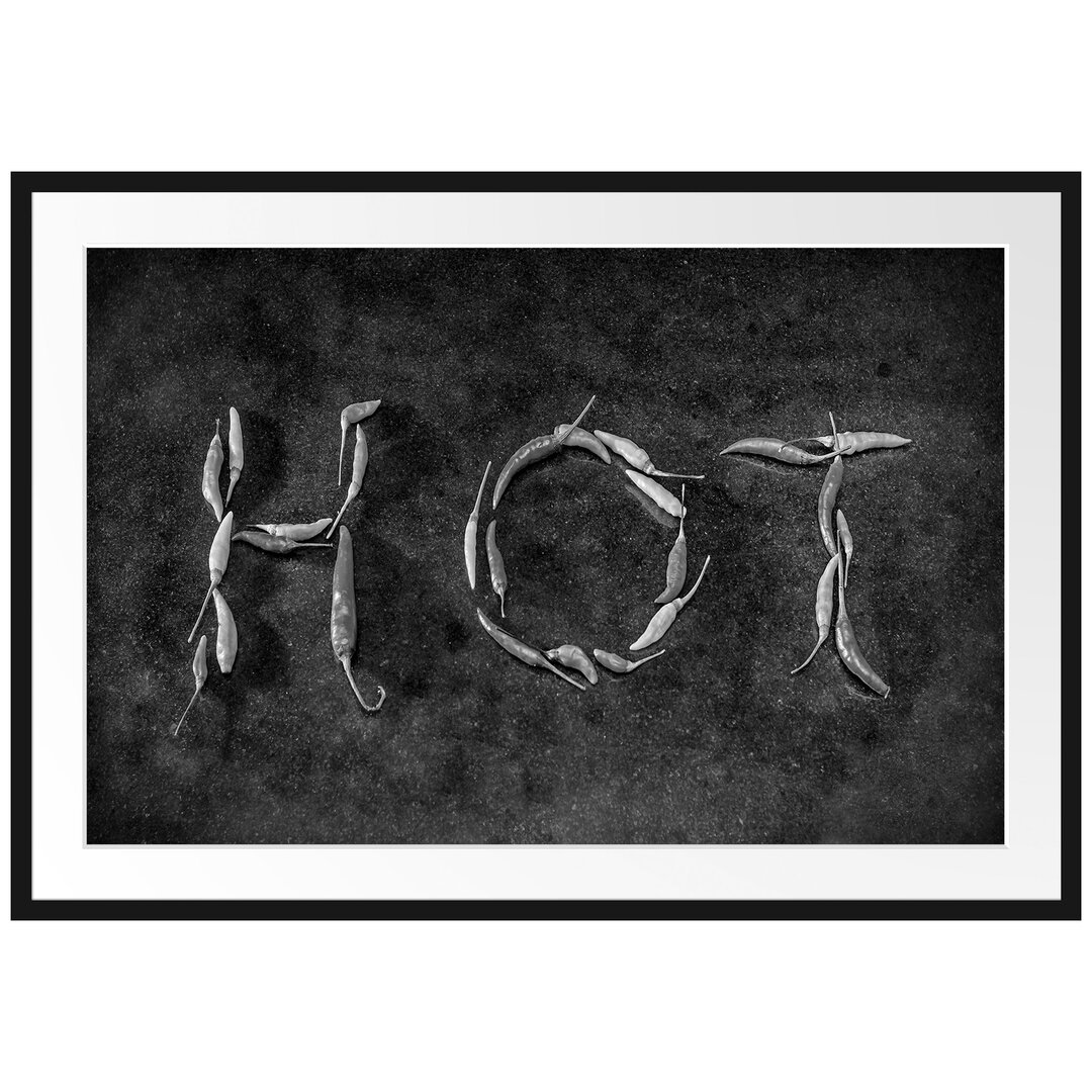 Gerahmtes Poster Hot Chili Sharp Red