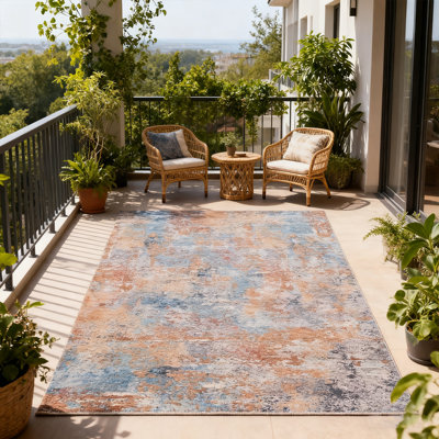 Tapis antidérapant lavable à la machine, tapis abstrait moderne pour le salon, chambre à coucher, cuisine, tapis doux résistant aux taches et à poils courts, 9 x 12 pieds