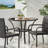 Outdoor Resin Table With Umbrella Hole