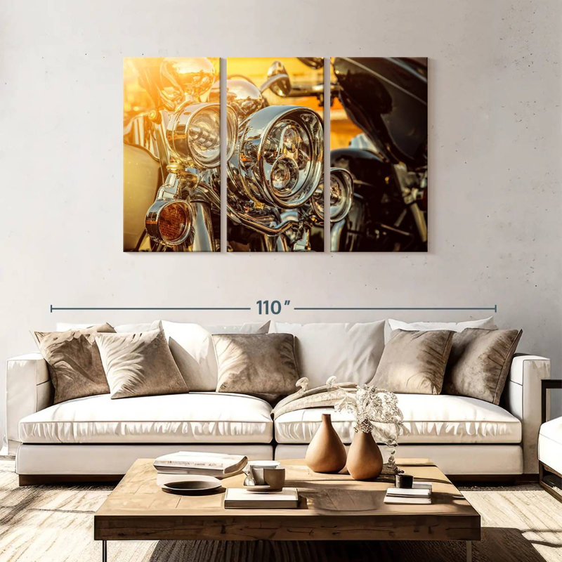 Mehar Motorcycle Headlights, 48" H x 74" W