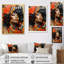 Femme africaine et collage de peinture sur toile-1409784469-1409784466