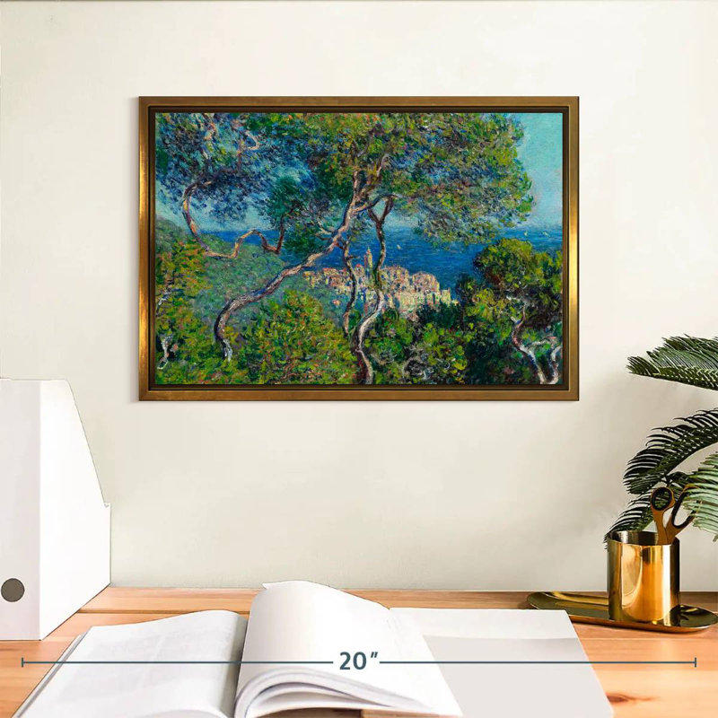 Bordviera 1884, 13 po x 9 po, Cadre flottant doré