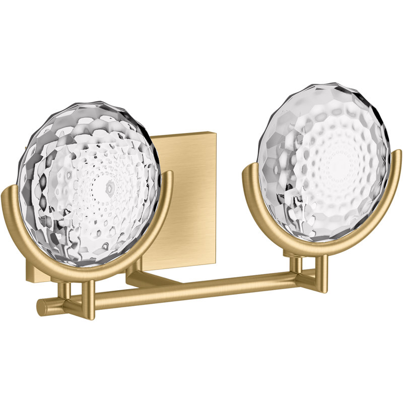 Arendela Vanity Light, Brushed Brass, 3 Lights