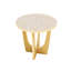 Table d'appoint ronde en bois 25 po