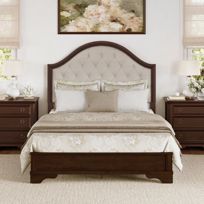 Antoro Upholstered Solid Wood Platform Bed