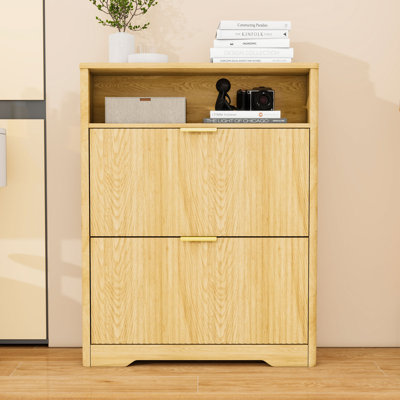 Armoire de rangement pour chaussures Ã  portes battantes et Ã©tagÃ¨res