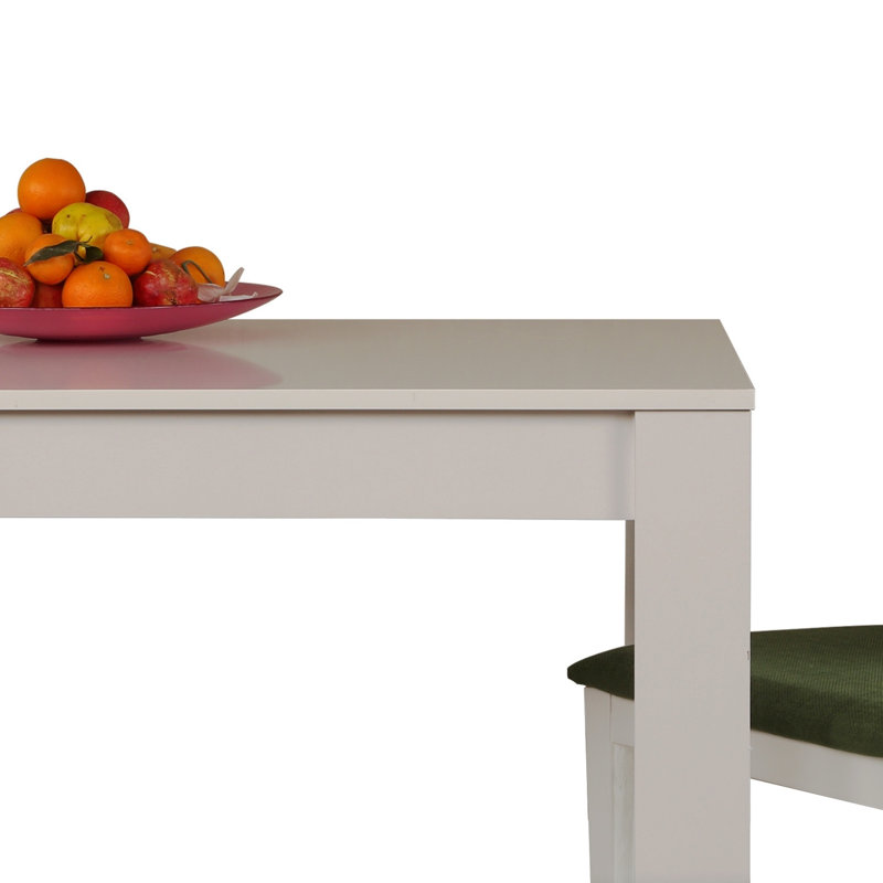 Table de salle à manger en chêne Haerr | 100% panneau de particules enduit de mélamine, épaisseur: 0,7 pouce | Conception élégante et durable pour les salles à manger contemporaines | Parfait pour les réunions de famille et les invités