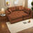 Compression Sectionals Corduroy L Shape Modern Chaise Sofa For Home