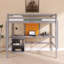 Lit mezzanine en bois avec tableau d'écriture-1060987375-1060987374