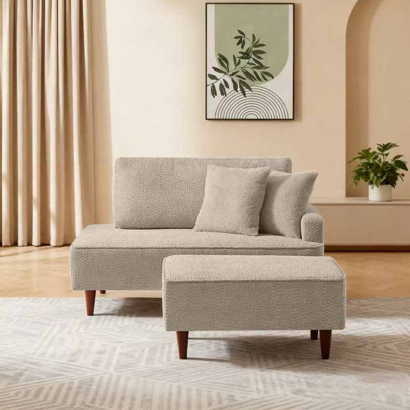 Lounges Chaise+Ottman, Camel