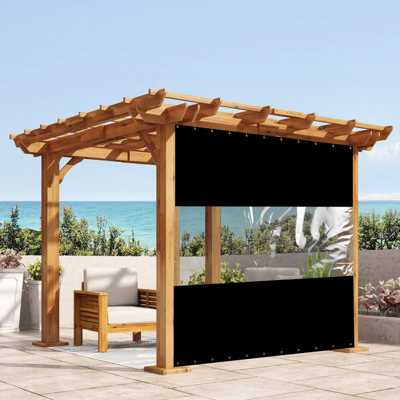 Blue Elephant Black Vinyl Side Wall, 304.8cm H x 304.8cm W