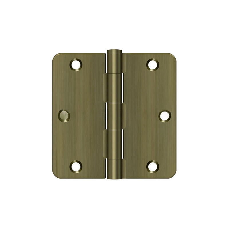 Steel Hinge, Antique Brass