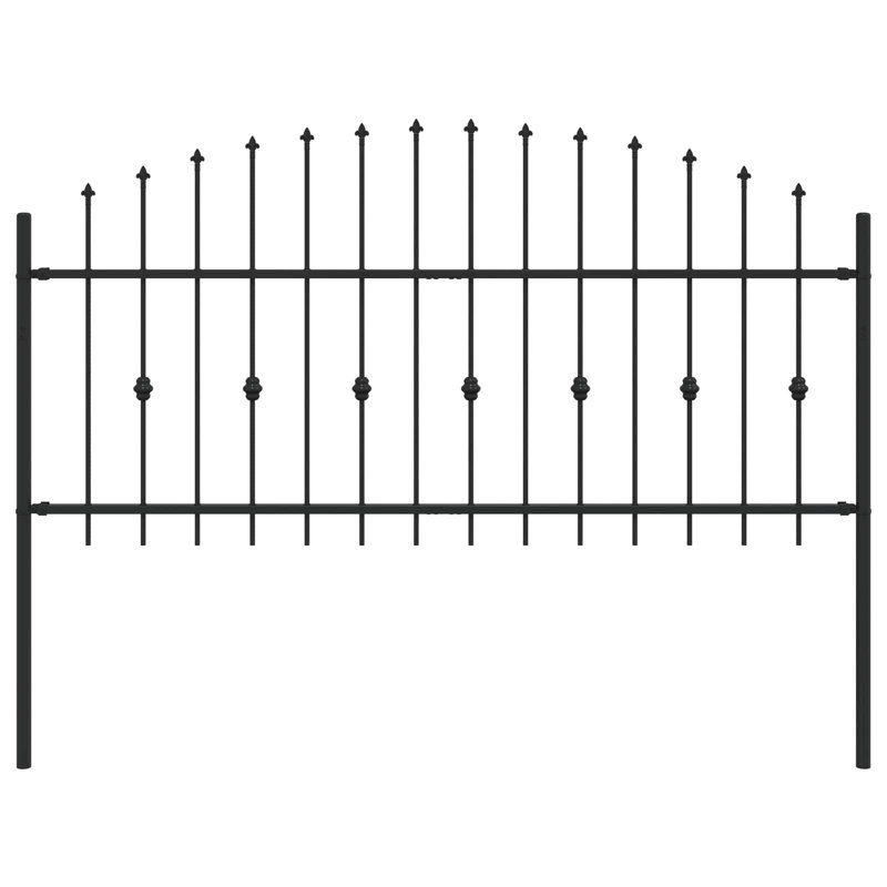 Powder-Coated Steel Fence Panels Included, 130cm H x 200cm W