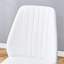 Table en verre trempé et 4 chaises en polyuréthane avec pattes de protection en métal argentées à 7 pattes, instructions d'assemblage faciles incluses-533388574