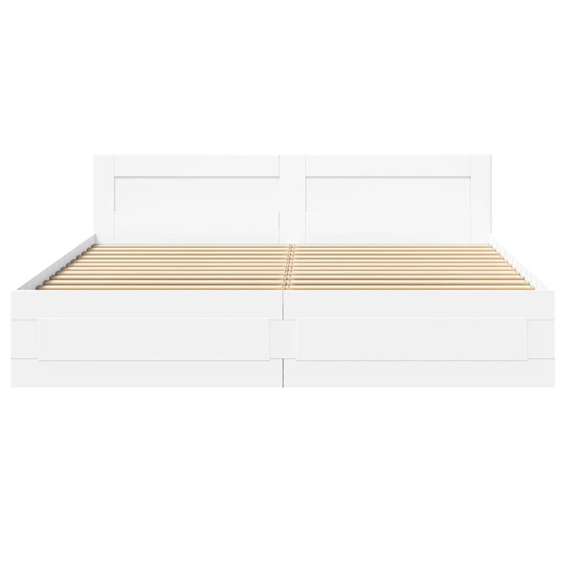 Storage Bed, Super King (6'), White
