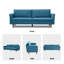 Cicero 204Cm Linen Flared Arm Sofa-981667558