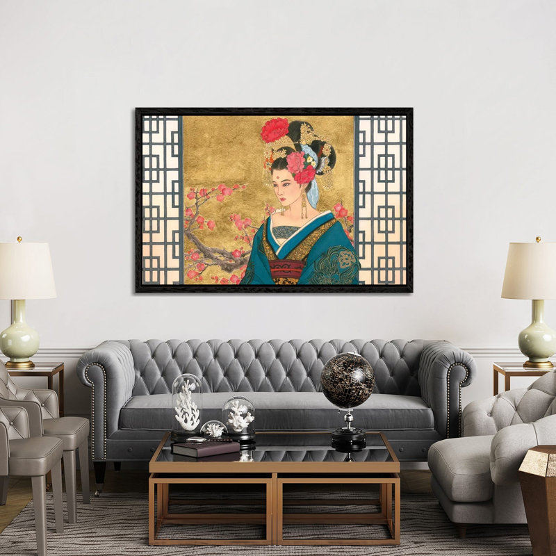 The Favourite - Painting on Canvas, 152.5 cm H x 101.5 cm W, Black Framed