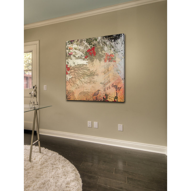 « edifice » par tracy silva barbosa, reproduction d’art sur toile tendue, H 24 po x l 24 po