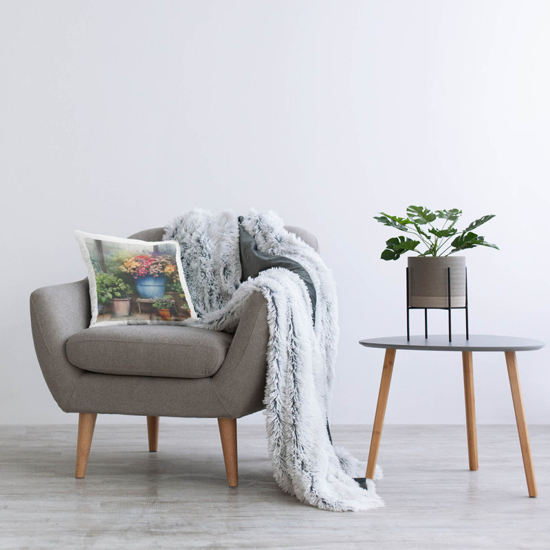 Polyester Throw Square Pillow Cover & Insert