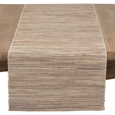 Bevis Shimmering Woven Nubby Natural Table Runner