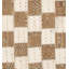 Turkish Wool Patchwork Area Rug in Brown/White