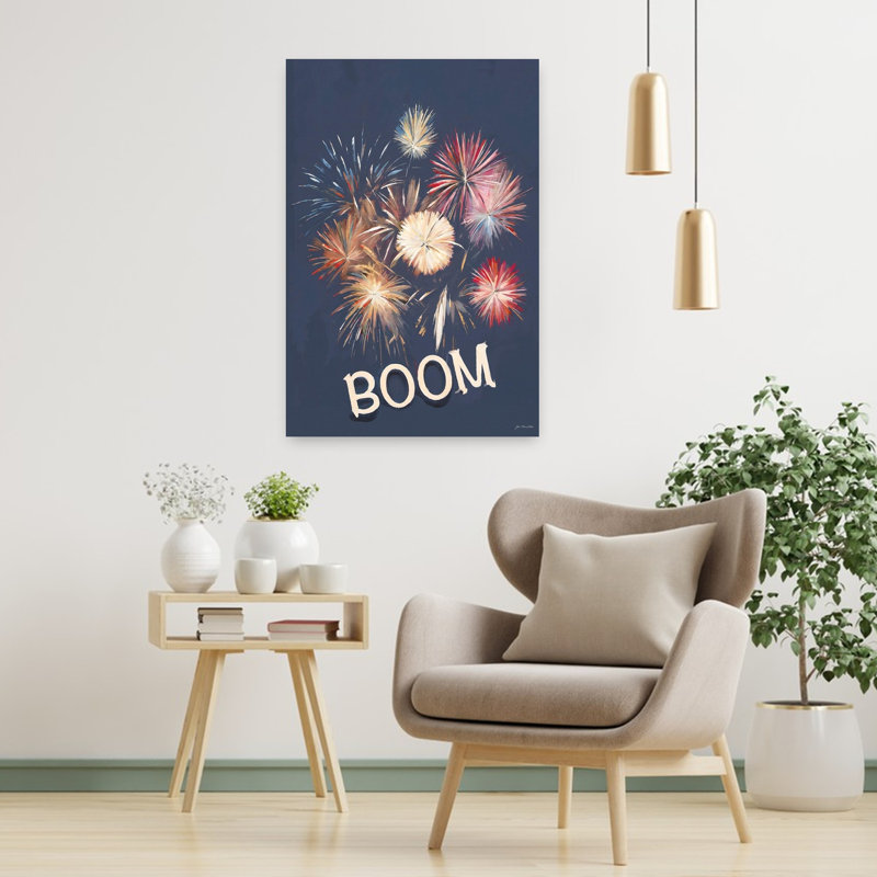 Boom Abstract Art contemporain, H 36 po x l 24 po