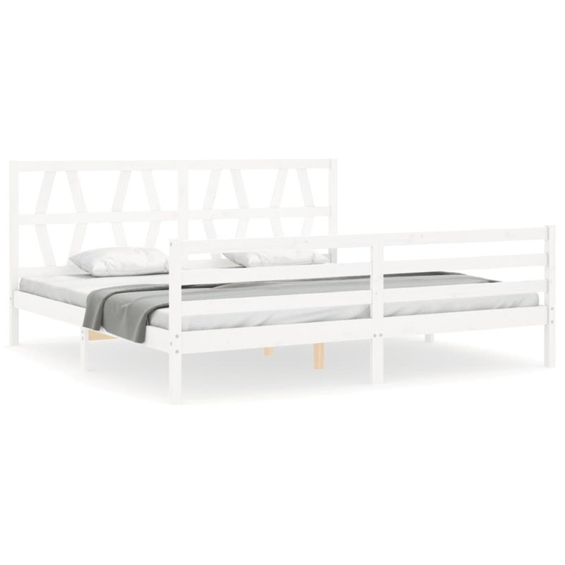 Bed Frame with Headboard, Small Single (2'6), Black