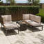 Aruba 3-in-1 Garden Corner Sofa Set