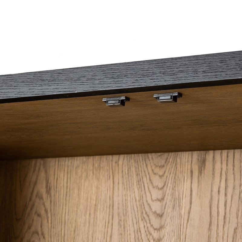 Millie China Cabinet, Drifted Matte Black