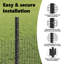 Vidaxl Fence With Posts Steel-116797793-116797795