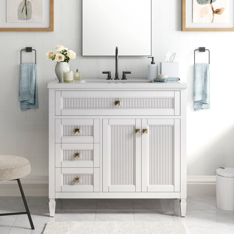 Meuble-lavabo 36 po, Blanc