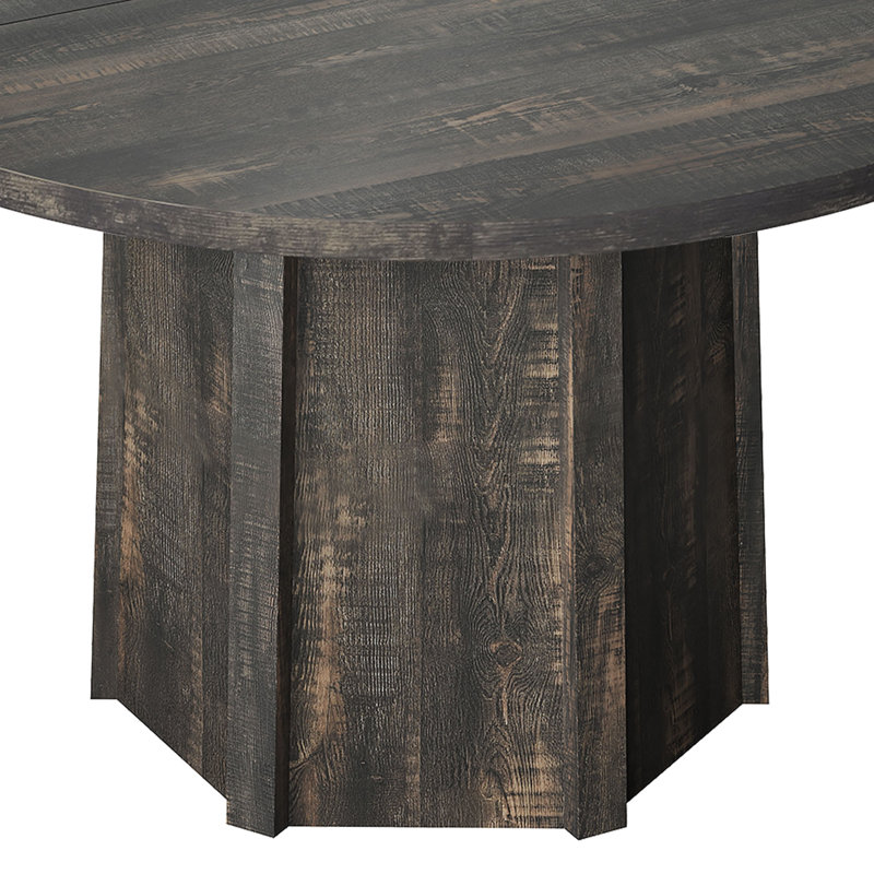 Modern Farmhouse Round Dining Table, Dining Room Table, Multifunction Table for 4-6 people