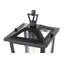 Luminaire suspendu d'extérieur noir Deidra 7 pouces