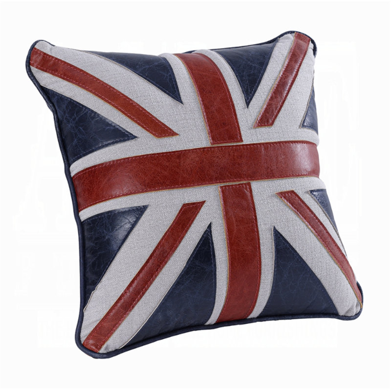 Coussin décoratif Brancaster, Vintage Blue/Red